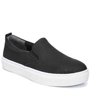 New Dr. Scholl's Women's No Bad Days Platform Black Slip-on Sneakers Size 6